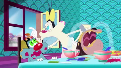 हिंदी Oggy and the Cockroaches - Back To The Past! (S04E72) - Hindi Cartoons for Kids