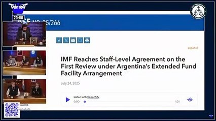 "Firmamos un excelente acuerdo que, para el país", advirtió Caputo