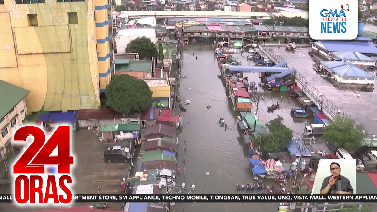 Baha, pinalala ng sirang navigational gate; 7 barangay sa Navotas ang lubog pa rin | 24 Oras