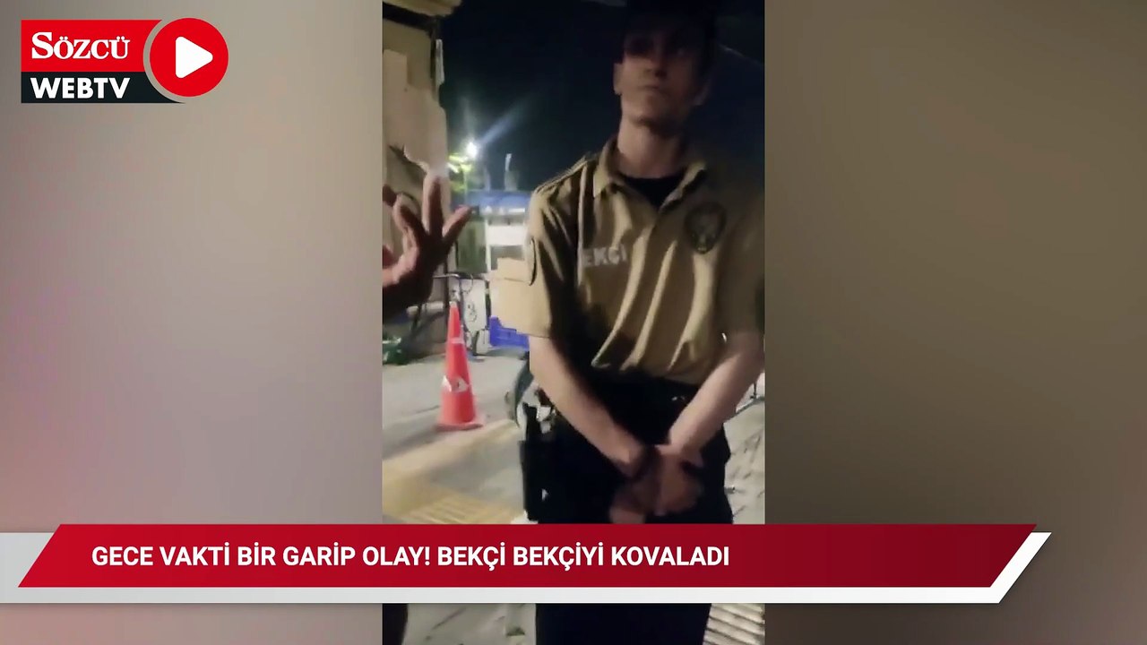 Gece vakti bir garip olay! Bekçi bekçiyi kovaladı
