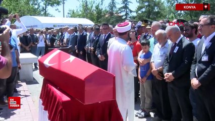 Orman şehidi AKUT gönüllüsü Muharrem Can, Konya'da son yolculuğuna uğurlandı