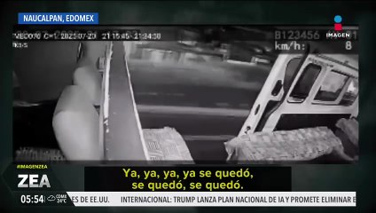 Conductor de combi evita asalto a pasajeros en el Edoméx
