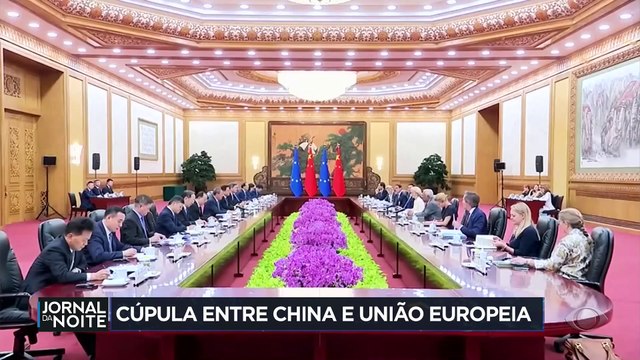 Líderes da União Europeia e da China se reúnem para discutir guerras