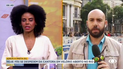 Fãs se despedem da cantora Preta Gil em velório aberto ao público