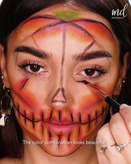 Step by step spooky Halloween make up look!