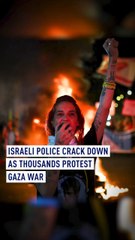 Israeli police crack down as thousands protest Gaza war
