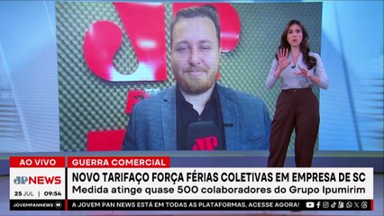 Tarifaço de Trump força férias coletivas em empresa de SC