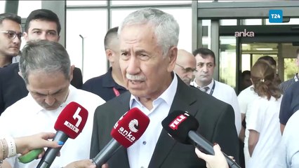 Bülent Arınç'tan hastanedeki tutuklu belediye başkanı Murat Çalık'a ziyaret