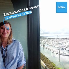 Vue du bureau Wojo au port à Brest