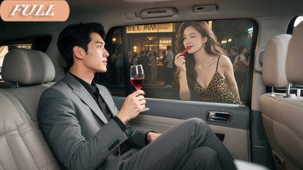 To Win Investment,Poor Girl Use Car Window As Mirror To Look Sexy! Unware CEO Inside Saw All&Hooked!