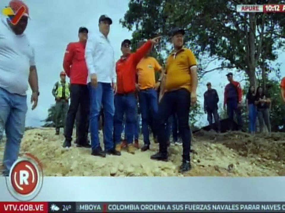 Apure | Organismos nacionales supervisan trabajos de recuperación vial en Guasdualito