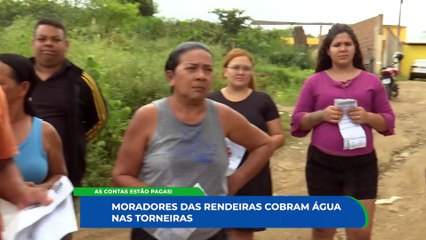 Falta de água crônica no bairro Rendeiras: moradores pagam, mas não recebem o serviço