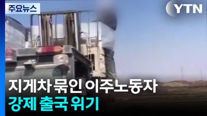"일하고 싶어요"...지게차에 묶인 이주노동자 강제 출국 위기 / YTN