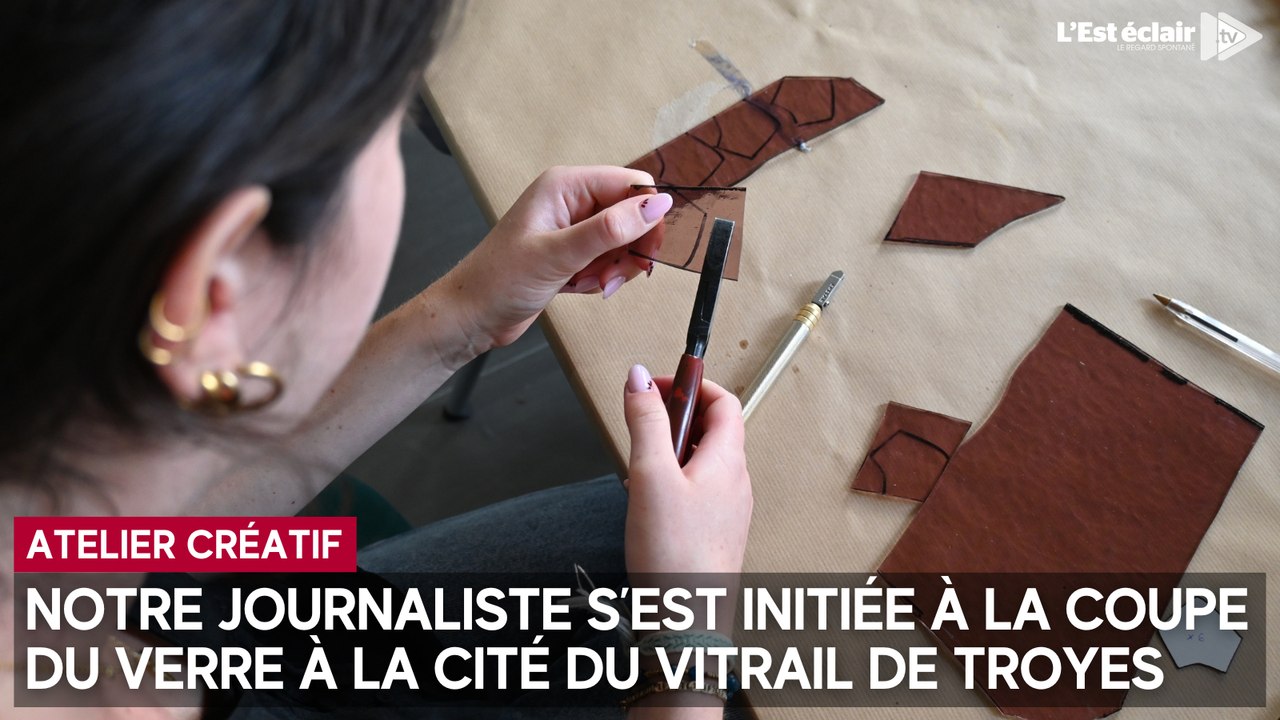 Un atelier créatif à la Cité du vitrail de Troyes pour s'initier à la coupe du verre