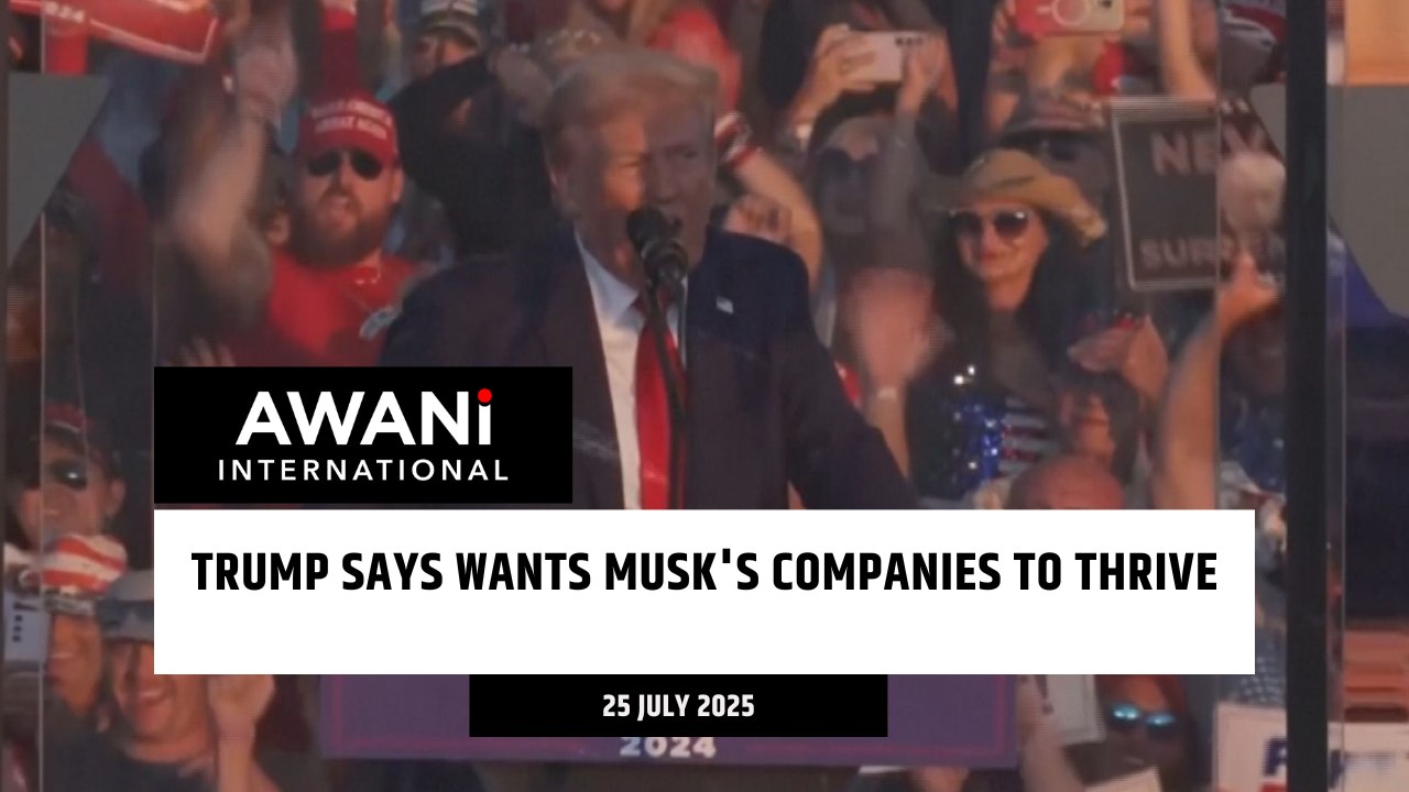 Trump says wants Musk's companies to thrive