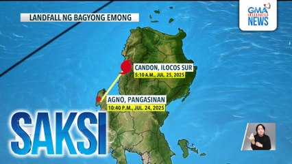 Bagyong #EmongPH, kumikilos na palayo ng Batanes | Saksi