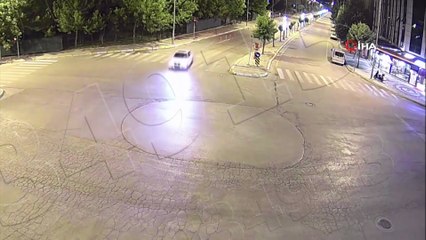 Drift yapan sürücü KGYS kameralarından kaçamadı