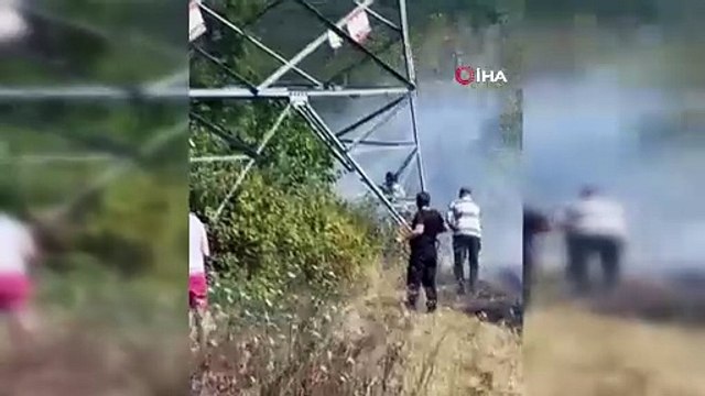 Bartın’da bahçe yangını ormana sıçramadan söndürüldü