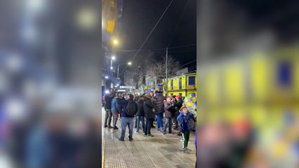 Los hinchas de Boca y un banderazo contra la dirigencia