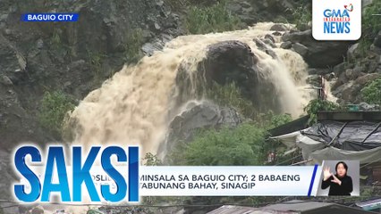 Landslide, naminsala sa Baguio City; 2 babaeng na-trap sa natabunang bahay, sinagip | Saksi