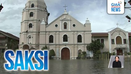 Ilang bahagi ng Obando, baha pa rin dahil sa high tide | Saksi