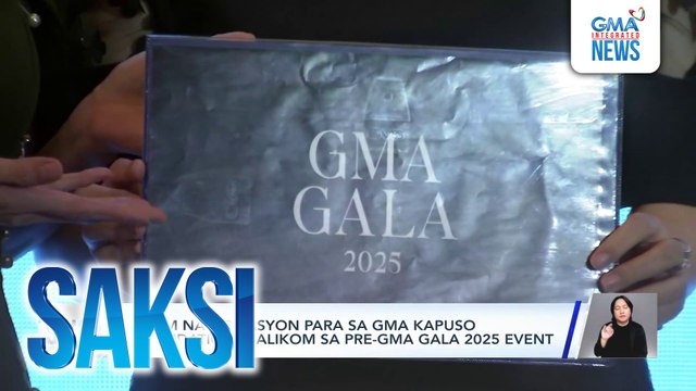 P2.5M na donasyon para sa GMA Kapuso Foundation, nalikom sa pre-GMA Gala 2025 event | Saksi