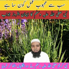 والدین کے ساتھ حسن سلوک کا مقام و مرتبہ،نبی اکرم صلی اللہ علیہ وسلم کا ایمان افروز جواب