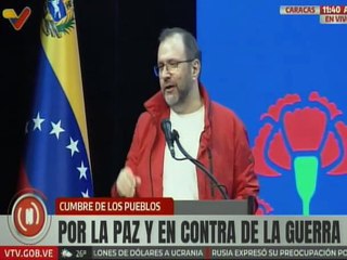 Ministro Yván Gil: En Palestina nos estamos jugando el futuro de la humanidad