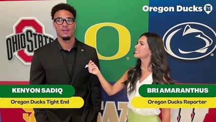 Oregon Ducks Kenyon Sadiq On Quarterback Dante Moore