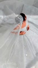 "The moment I’ve dreamed of, dressed in white magic."