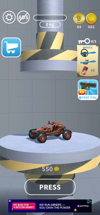 ASMR Hydraulic Press Android Crusher #ASMR #bitcoin #Android #crush #gaming