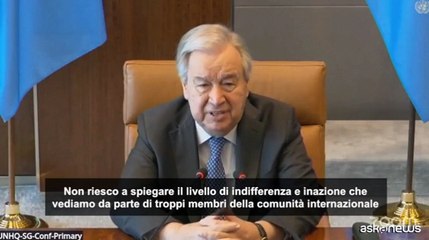 Gaza, Guterres: troppa "indifferenza e inazione" verso i palestinesi