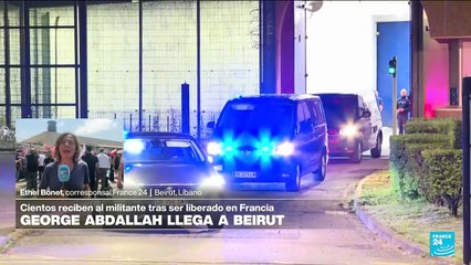 Activista propalestino, Georges Abdallah regresa a Líbano tras ser liberado en Francia
