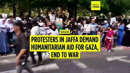 Protesters in Jaffa demand humanitarian aid for Gaza, end to war