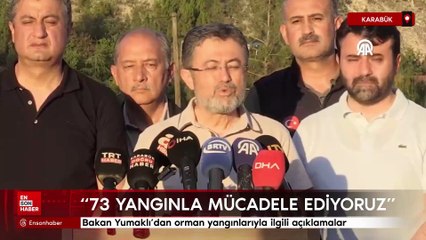 Bakan Yumaklı'dan orman yangınlarıyla ilgili açıklamalar