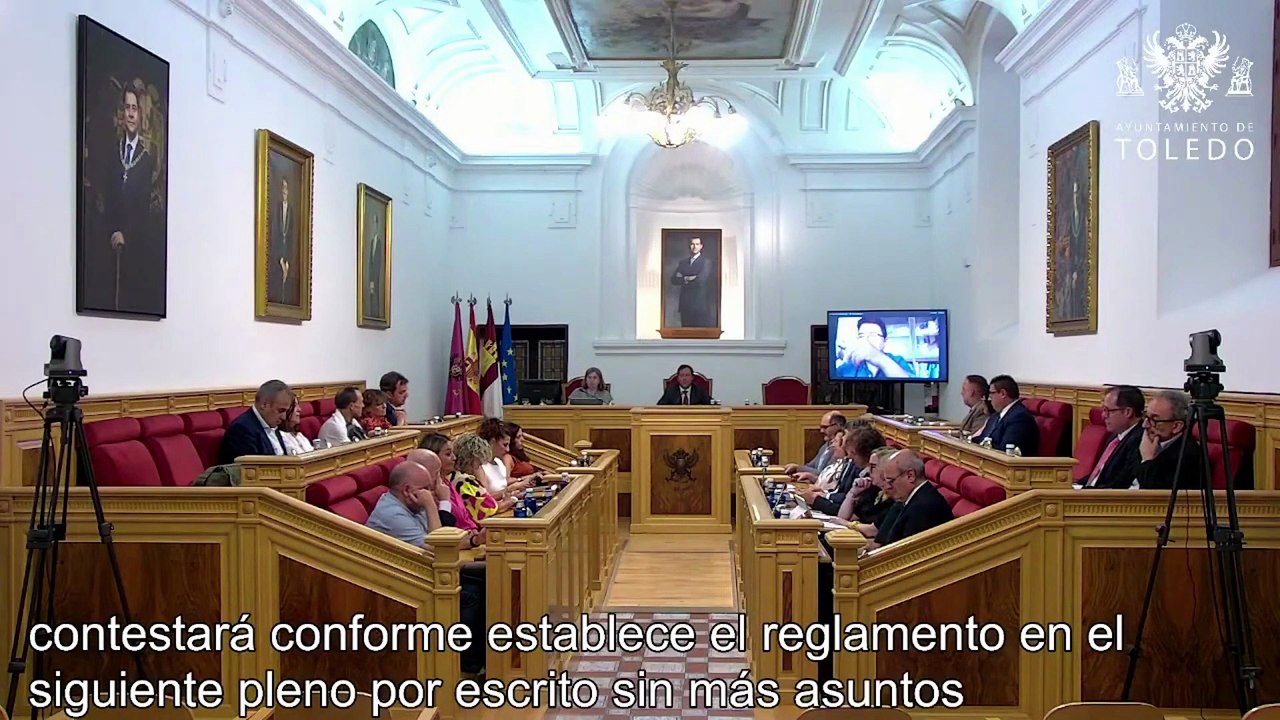 Paco Rueda recrimina a Iñaki Jiménez al final del Pleno