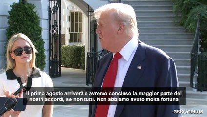 Trump: dazi con l'Ue, 50% di possibilità di accordo