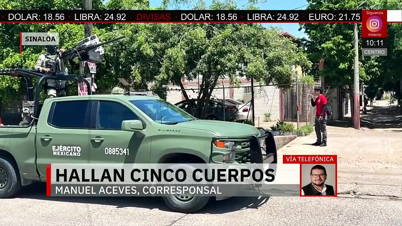 En Sinaloa son hallados cinco cuerpos por homicidio doloso
