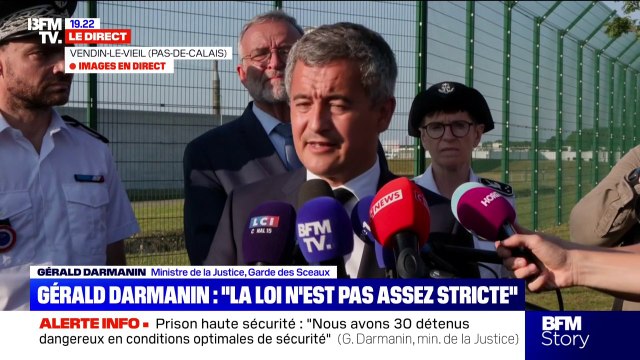 Quiconque visite une prison sait que ce n'est pas le Club Med déclare Gérald Darmanin en visite à Vendin-le-Vieil