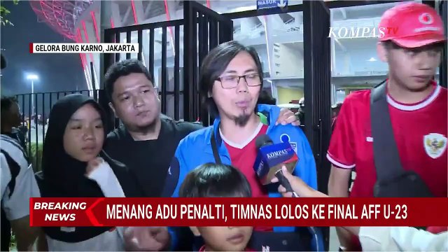 Riuh! Indonesia Menang Lawan Thailand di Semifinal Piala AFF U23, Begini Antusias Suporter Timnas