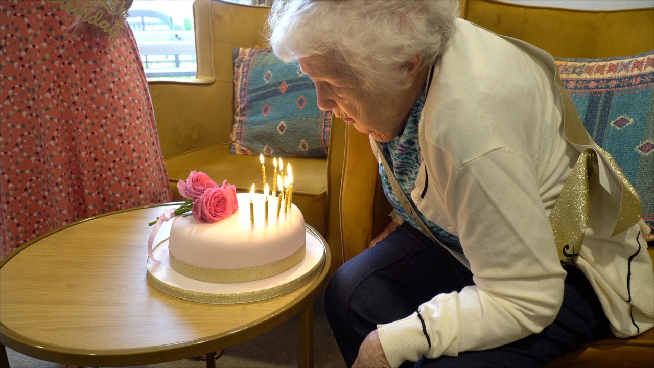 Maidstone woman celebrates 100th birthday with television star