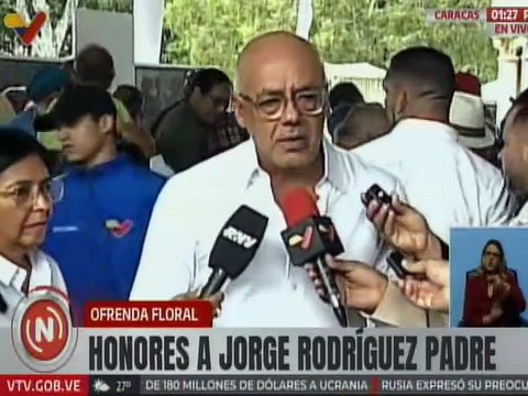 Pdte. de la AN Jorge Rodríguez: La redención de Jorge Rodríguez es esta Revolución Bolivariana