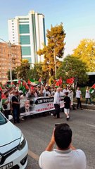 Şanlıurfa’da, İsrail’in Gazze’ye yönelik saldırılarını protesto etmek ve bölgede yaşanan insani krize dikkat çekmek amacıyla bir yürüyüş düzenlendi