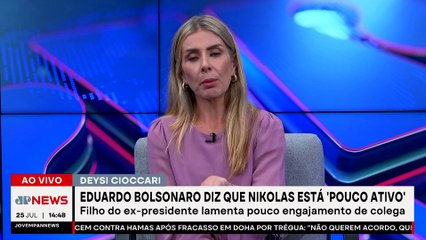 Eduardo Bolsonaro cobra Nikolas Ferreira por silêncio sobre tarifaço de Trump | TEMPO REAL
