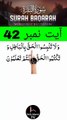 Al-Quran - Surah 2 - Al-Baqara - Ayah 42 | daily islamic tv