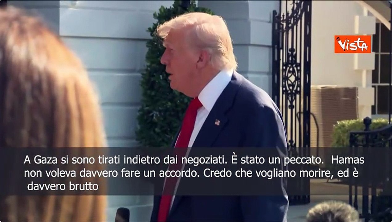 Trump: "Hamas non vuole fare un accordo a Gaza"