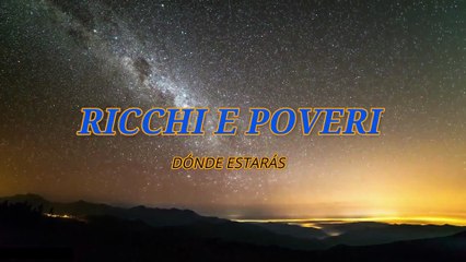 Ricchi e Poveri - Dónde estarás (KARAOKE)