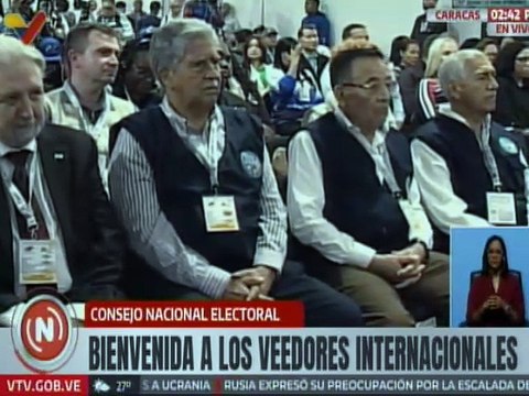 Pdte. del CNE Amoroso expresa profundo agradecimiento por la visita de los veedores internacionales