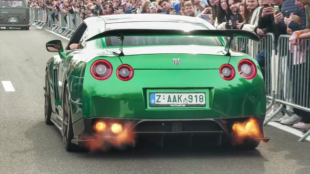 Supercars Revving at Car Meet -1300HP E63, Novitec SVJ, Liberty Walk Huracan, Novitec 812 GTS