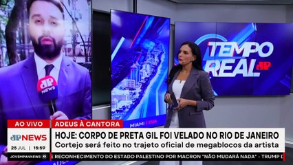Corpo de Preta Gil foi velado no Rio de Janeiro | TEMPO REAL